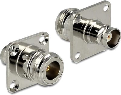 N (v) - BNC (v) inbouw adapter - 50 Ohm