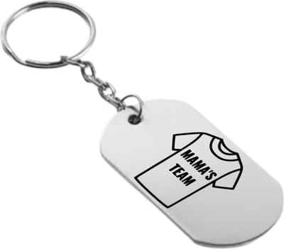 Akyol - mama's team sleutelhanger - Mama - de liefste moeder - moederdag cadeautjes - moederdag - cadeau - verjaardagscadeau - verjaardag - kado - geschenk - gift - moeder artikelen - 54 x 29mm