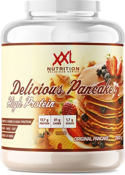 XXL Nutrition - Delicious Pancakes - Smaakloos - Eiwitpannenkoeken - 2500 g