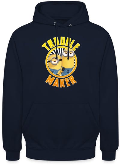 Minions Twee Minions Trouble Maker Hoodie Unisex
