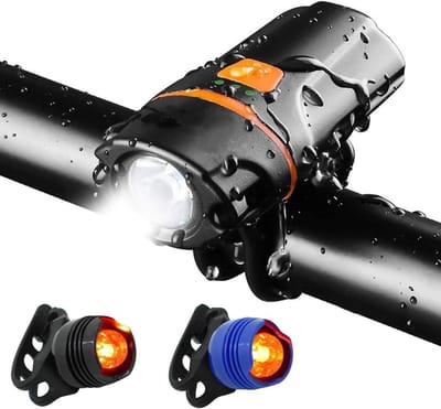 Oplaadbare Fietsverlichting - Superheldere 1200 Lumen Koplamp