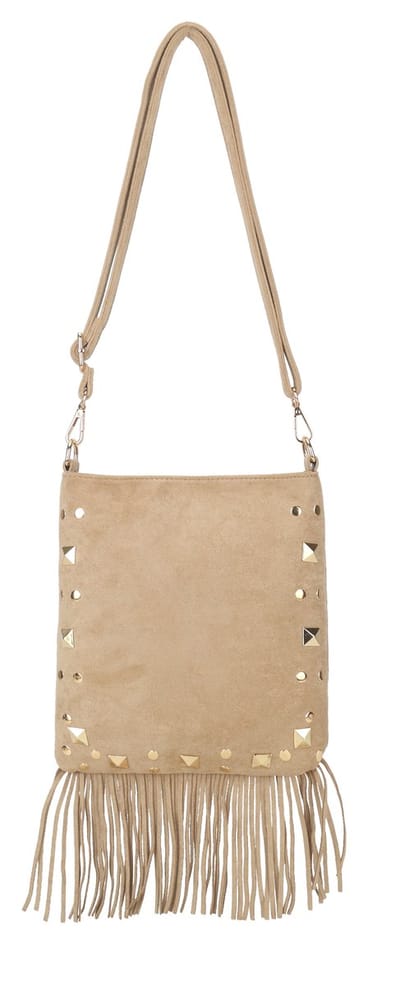 Giuliano kunstlederen suede schoudetas Iriane - Dames - Beige