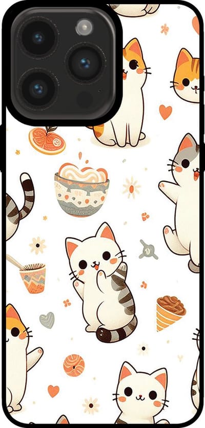 Smartphonica Telefoonhoesje geschikt voor iPhone 15 Pro Max met katten opdruk - TPU backcover case cat design geschikt voor iPhone 15 Pro Max