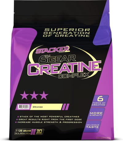 Stacker 2 6th Gear Creatine Complex Orange Ephedra Vrij - 1135gr