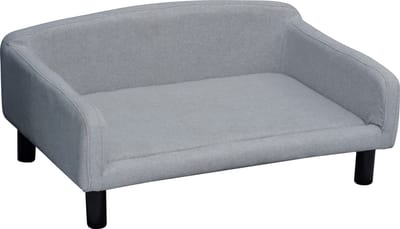 PawHut hondenbank - zachte bekleding - houten poten - wasbaar