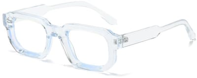 Rechthoekige Blauw Licht Blokkerende Bril voor Mannen en Vrouwen - Klein Vintage Octagon met Heldere Lensen voor Computergebruik