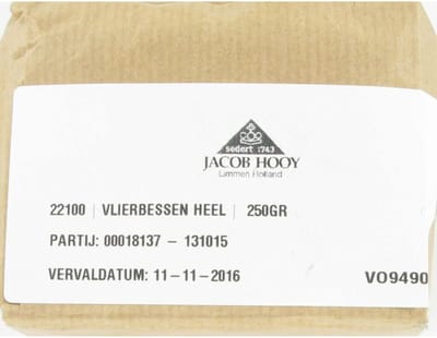 Jacob Hooy Vlierbessen 250 Gram