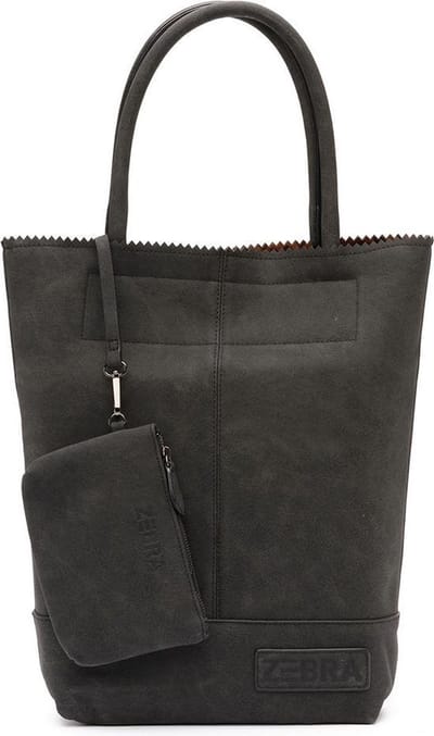 Zebra Kartel Shopper - Zwart