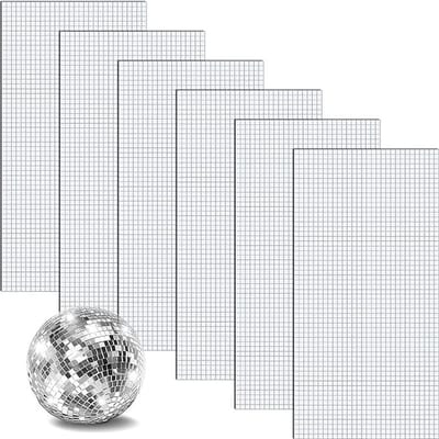 Zelfklevende mozaïektegels, 10800 stuks, 5x5 mm, zilver