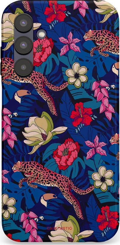 Casetastic Hoesje Geschikt voor Samsung A25 - Stijlvolle Beschermende Duo-layer Case - Jungle parade