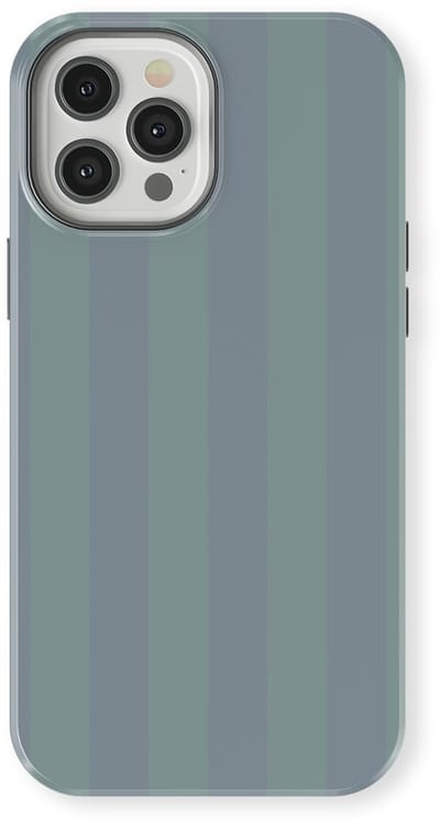 DripCase Gestreept Hoesje geschikt voor iPhone 12 Pro | Backcover met Mag | Stripes Motief | Trendy Case geschikt voor iPhone 12 Pro met Strepen Blue Mojito