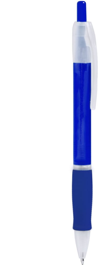 10 Balpennen in doorschijnende afwerking en zachte bijpassende greep. Kleur Blauw model Ontario