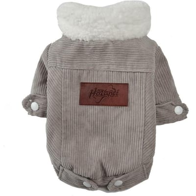 Hondenkleding Herfst Winter Puppy Huisdier Hondenjas Jas Voor Kleine Middelgrote Honden Dikke Warme Chihuahua Yorkies Kleding Huisdierenkleding XS gray