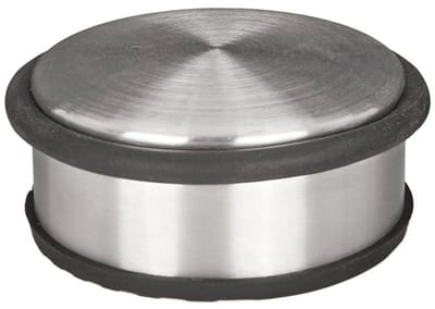 GEKO Deurstopper - Vrijstaand - Nikkel Geborsteld - 104 mm - Stabiel en Krasvrij