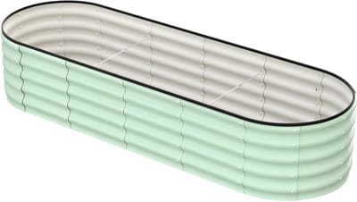 Tuinbed - Plantenbak - Bloembakken - Moestuinbak- Voor Groenten, Bloemen, Fruit & Kruiden - Diepwortel Plantenbak - 244 × 61 × 46 cm - Groen