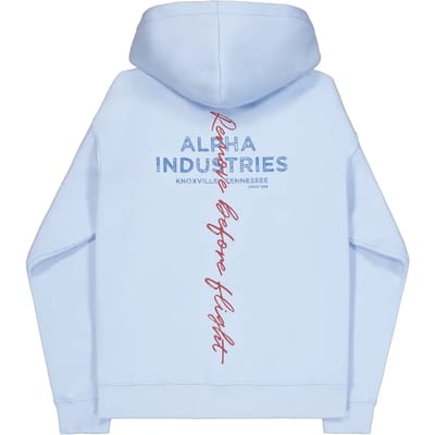 Hoody met bedrukking op de rug Alpha Industries Signature