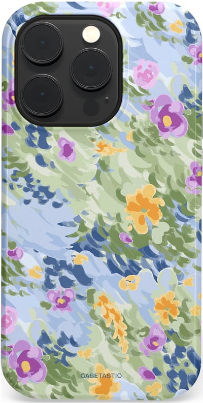 Casetastic Hoesje Geschikt voor Apple iPhone 14 Pro Magsafe - Stijlvolle Beschermende Duo-layer Case - Zonnige Bloemtuin