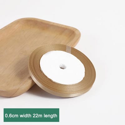 Zijde Satijnen Linten Cadeauverpakking Decoratie Cadeaudoos Linten DIY Handgemaakte Benodigdheden Champagne Goud Lint brown