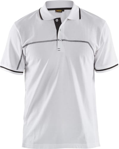 Blaklader Poloshirt 3389-1050 - Wit/Donkergrijs - 4XL
