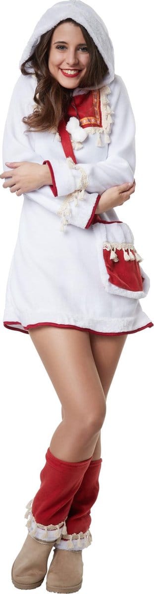 dressforfun - Sierlijke eskimodame S - verkleedkleding kostuum halloween verkleden feestkleding carnavalskleding carnaval feestkledij partykleding - 302603