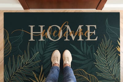 Coloray Deurmat voor binnen - Groente Binnen Deurmat - Welkom Thuis Entree Mat - Design Deurmat - Deurmat Groot - 150x100 cm