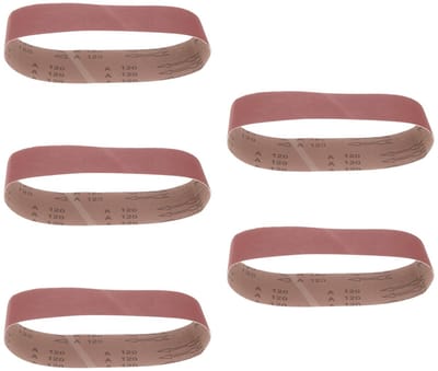 JHUBERS - Set van 5 Schuurbanden 120 Grit voor Power Bandschuurmachines