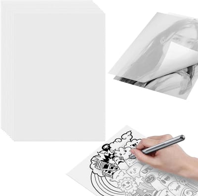 Dailygoods- Pauzerpapier 16 Vellen - A4 Formaat - 112 g/m² - Bedrukbaar - Transparant - Ideaal voor Schetsen/Kaarten - Transparant Papier