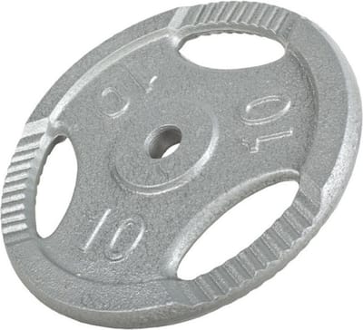 Gorilla Sports Gewicht - Halterschijf - Gripper Gietijzer - 30 mm - 10 kg