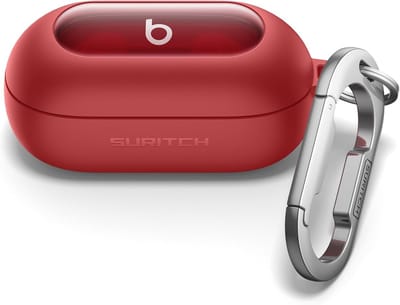 Robuuste schokbestendige hoes voor hoofdtelefoon met reinigingsset en karabijnhaak - Compatibel met Beats Solo Buds