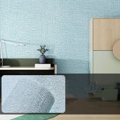 10 Meter / Rol 3D Zelfklevende Dikke Waterdichte Behang Linnen Gestructureerde Zuivere Kleur Huis Decoratieve Gerenoveerde Sticker 50cm*10m