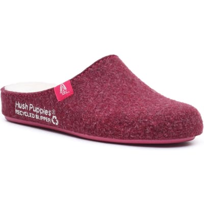 Hush Puppies De Goede Slipper Polyester Dames Bordeaux Slippers