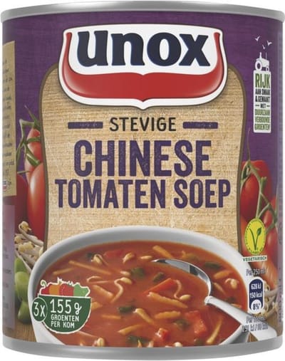 Unox | Stevige Chinese tomaat | Blik 6 x 0,8 liter