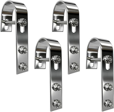 4 stuks zonnepaneelhouders, haken voor balkon, balkonkrachtcentrale, bevestigingshaken, balkonkrachtcentrale, haken, 304 roestvrij staal, voor zonnepanelen, balkonleuningen, plat dak, campers