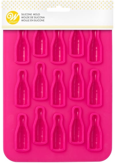 Wilton Siliconen Mallen - 15 Holtes - Chocolade Mal - Campagne Fles