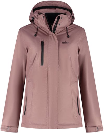 Kjelvik Yrsa Dames Outdoorjas - Pink