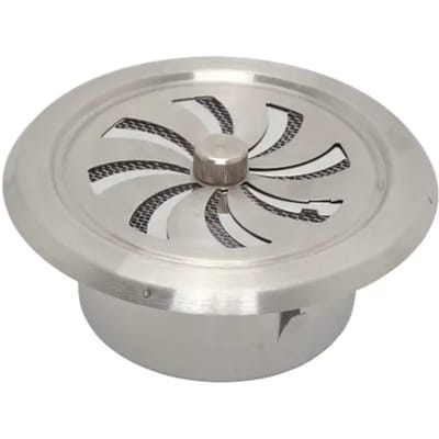 Sencys Schuifrooster Rond Ø100 Rvs