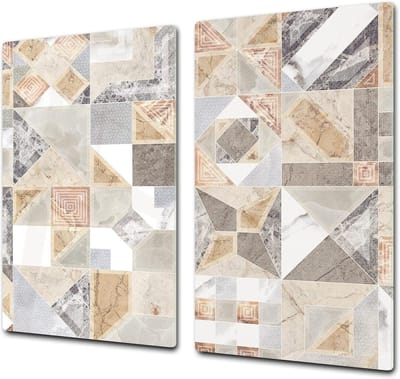 Glazen Snijplank - Aanrechtblad Beschermer - Keuken Werkblad - Krasbestendig Oppervlak - 60 x 52 cm - Meerdere Kleuren