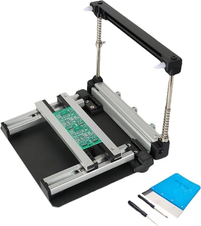 Zeefdrukstation - Soldeerpasta Printer - PCB Assemblage - Precisie Druk - 20cm - Aluminium