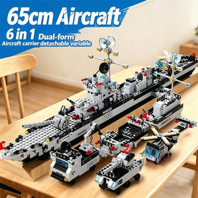 Hoge Kwaliteit 65,5 Hoge Kwaliteit Cm Hoge Kwaliteit Marineblauw Hoge Kwaliteit Schip Hoge Kwaliteit Gebouw Hoge Kwaliteit Blokken Verzameling kit 6In1 Hoge Kwaliteit black