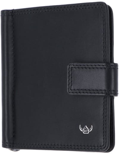 Golden Head Leren kaarthoes geldclip Polo RFID Protect Clip-Scheintasche 1906 Schwarz zwart