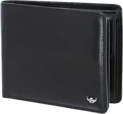 Golden Head Leren portemonnee Colorado RFID Protect Scheintasche 1420 Schwarz zwart