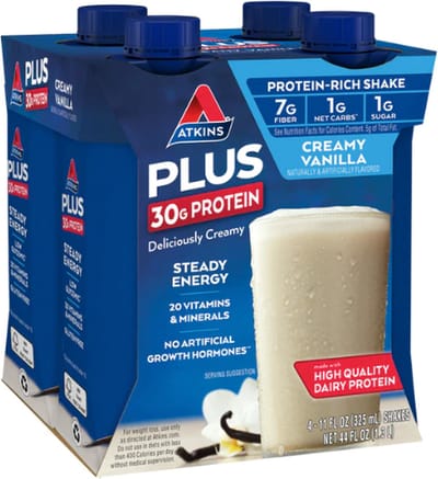 Atkins | Protein Shake | Creamy Vanilla | 4 Stuks | 4 x 325 ml