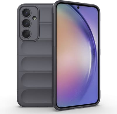 Coverup Hoesje - Geschikt voor Samsung Galaxy A35 Hoesje - Coverup Hands-On Rugged Back Cover - Grijs
