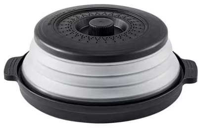 Opvouwbare Magnetron Deksel – Anti-Spat Magnetron Cover – Magnetron Afdekking tegen Spatten – Multifunctionele Splatter Guard & Stoomdeksel Keuken Accessoire - Zwart