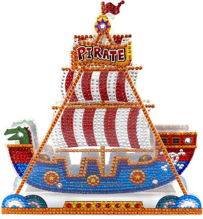 DIY Piratenschip/diamant schilderen ornamenten/5d decoratieve handgemaakte punt diamant ornamenten/diamant schilderen DIY bouwsteen puzzel