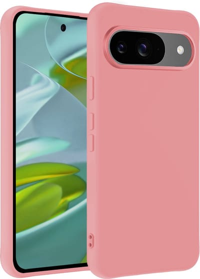 Hoesje - Geschikt voor Google Pixel 10 - Sterk & Shockproof - Hoes Cover - Siliconen Case - Telefoonhoesjes - Lichtroze
