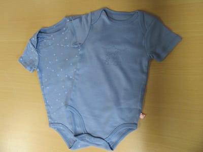 Noukie's - 2 pack - rompertjes - Korte mouw - Blauw - 1jaar 80