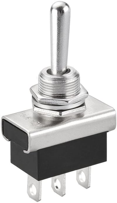 Allecto - Tuimelschakelaar - Metalen schakelaars - Duurzaam en betrouwbaar - 12V 25A - Dashboard verlichting - Geschikt voor voertuigen - Model K