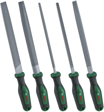 Bosch Diy Platte Vijl 5 Stukken Zilver