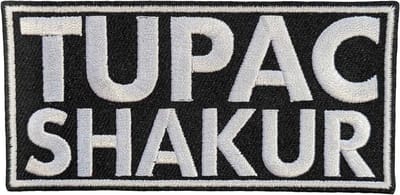 Tupac - Text Logo Patch - Zwart